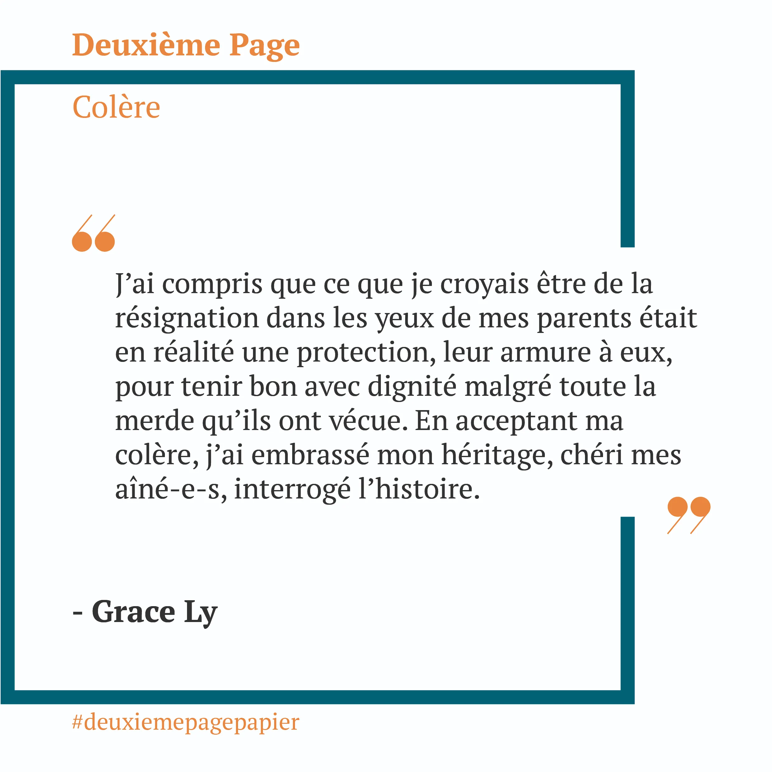 Deuxième Page — Citations 1