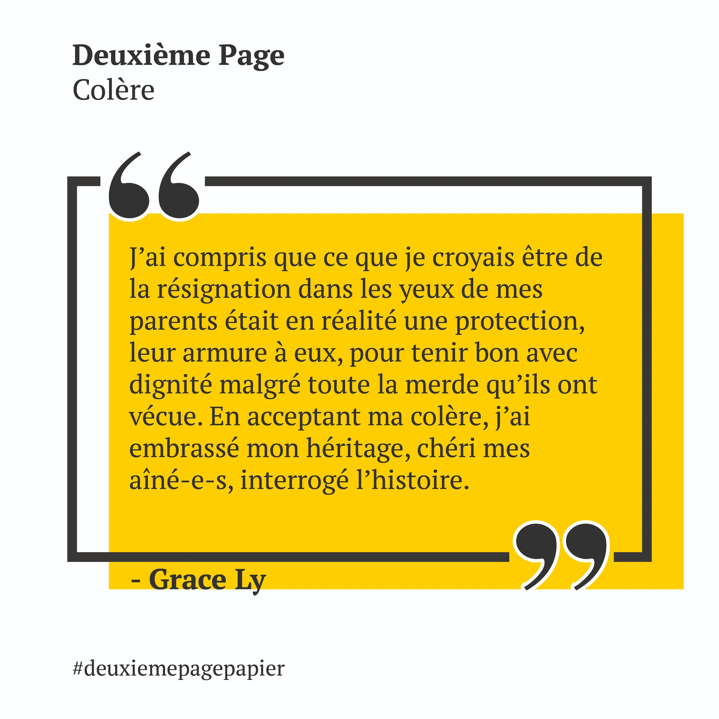 Deuxième Page — Citations 6